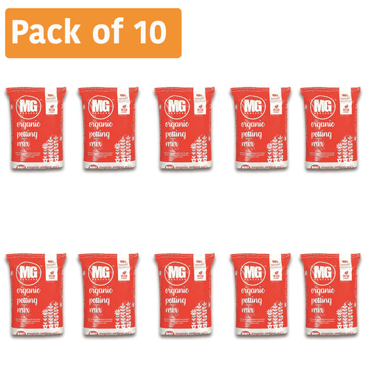 All Purpose Premium Potting Mix®- With Cocopeat & Organic Fertilizer-MahaGro- 10kg (Pack of 10 bags) - MahaGro™