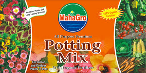 How much water is needed for plants in MahaGro Potting Mix?