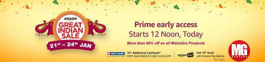 Amazon Great Indian Sale is here from Jan 21-24. Get exclusive offers!