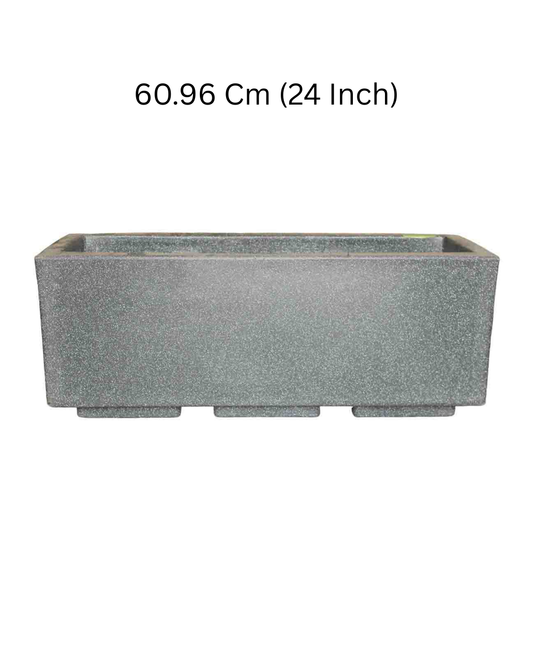 Jaguar France Pot 60.96 Cm (24 Inch) Light Weight Grey Granite Fresh