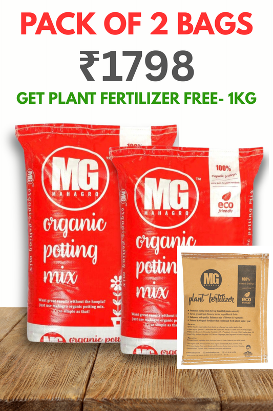 MahaGro Organic Potting Mix® 10kg- Pack of 2 Bags