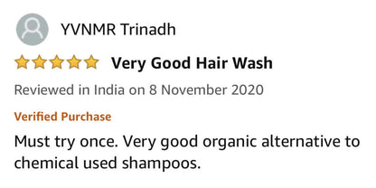 MahaGro Herbal Organic Hair Wash- 1kg (200g Pack of 5)